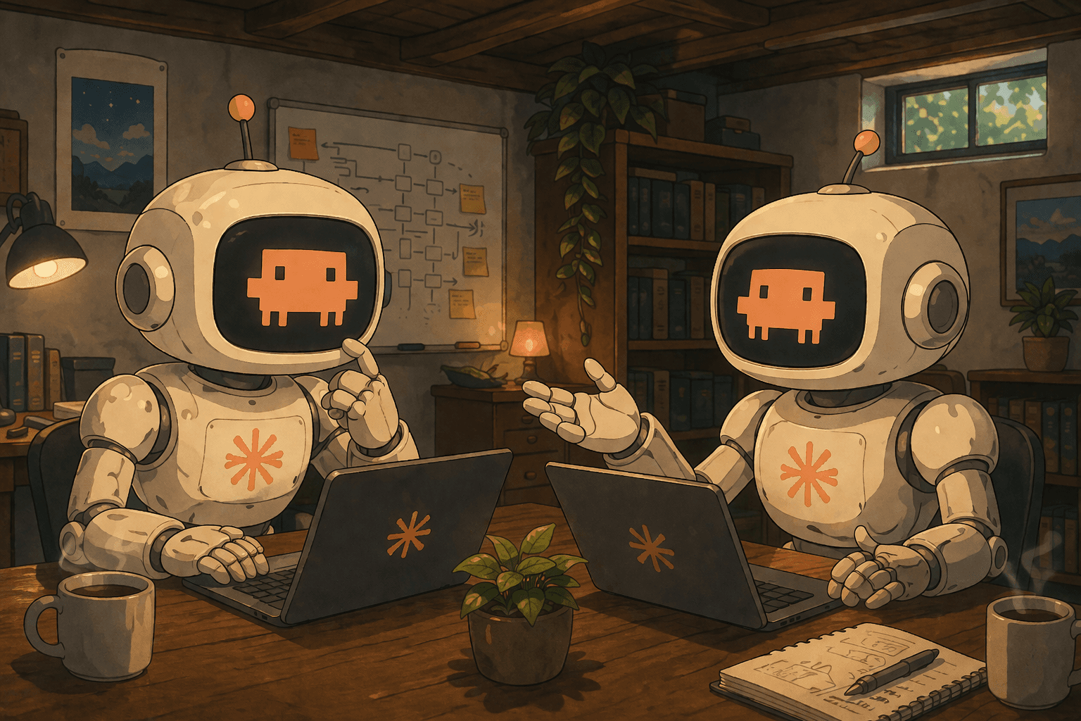 two claude bots talking
